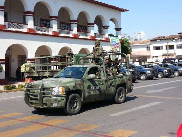 Fuerzas federales en Michoacán     Foto: Facebook Valor Por Michoacán